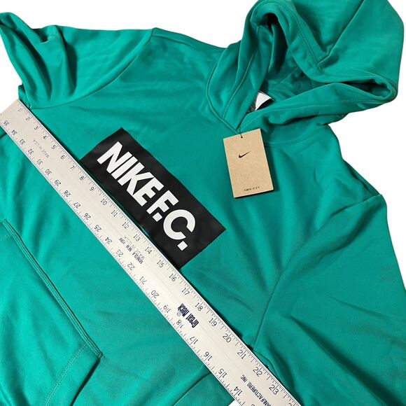 Nike FC Hoodie Mens L Green Dri-Fit Performance Soccer Training Pullover DC9075 - Picture 6 of 11